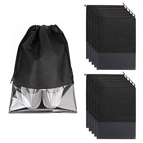 Túi đựng giày du lịch 10 chiếc có cửa sổ trong suốt Túi chống bụi chống nước