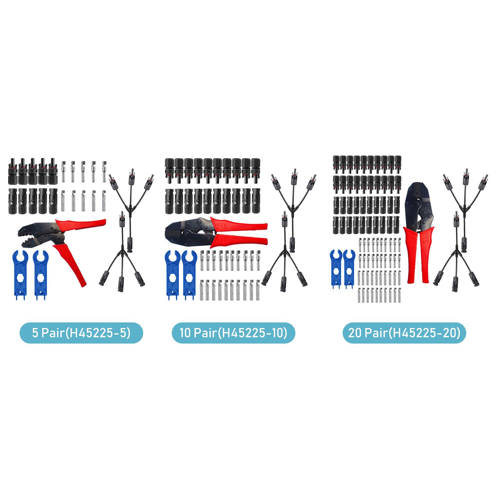 Bộ Đầu Nối Dây Cáp Cho Tấm Pin Năng Lượng Mặt Trời Kèm M Uốn Và 1 Đến 3 Nhánh Loại Y