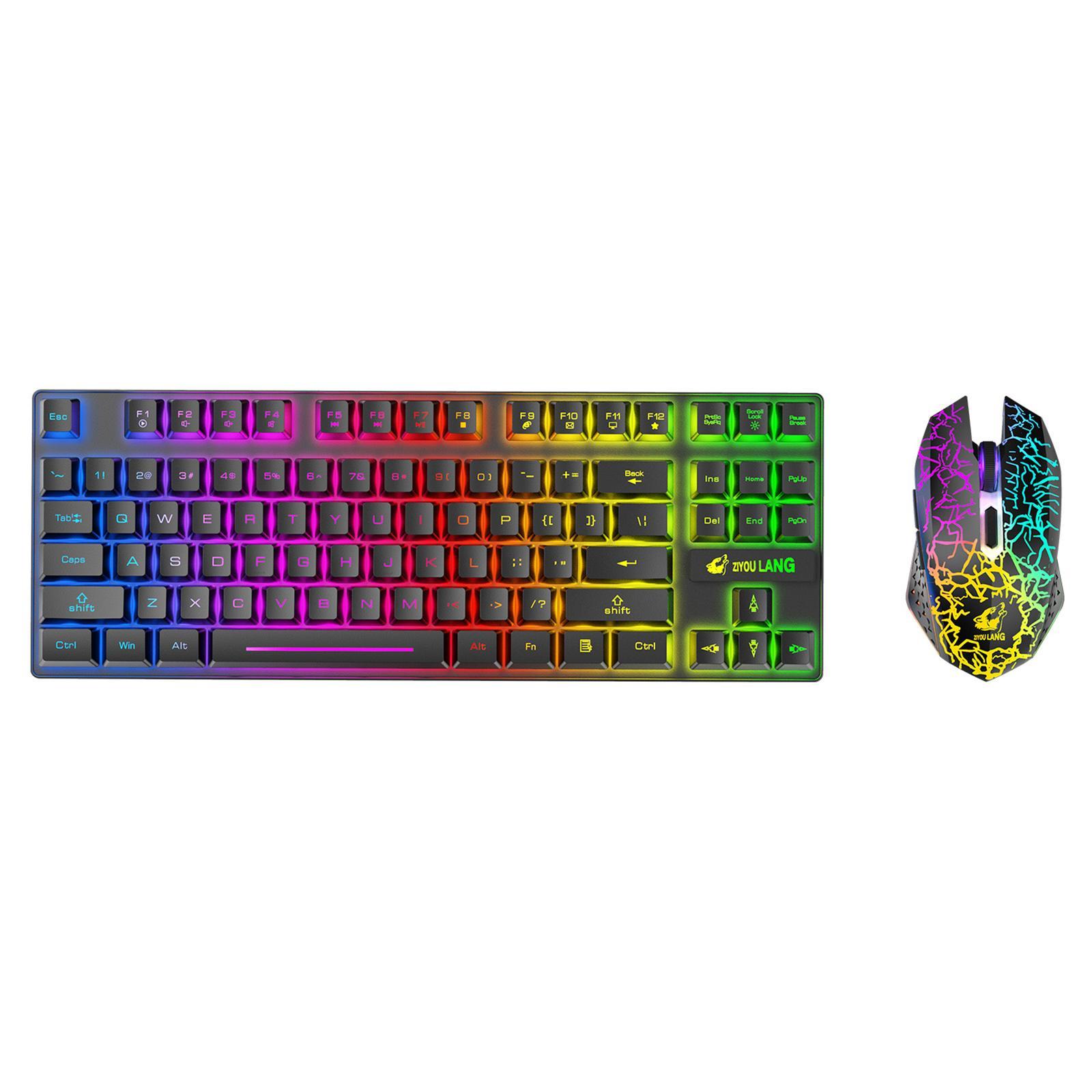 Gaming Wireless RGB Backlit Keyboard and Mouse Combo 2400dpi