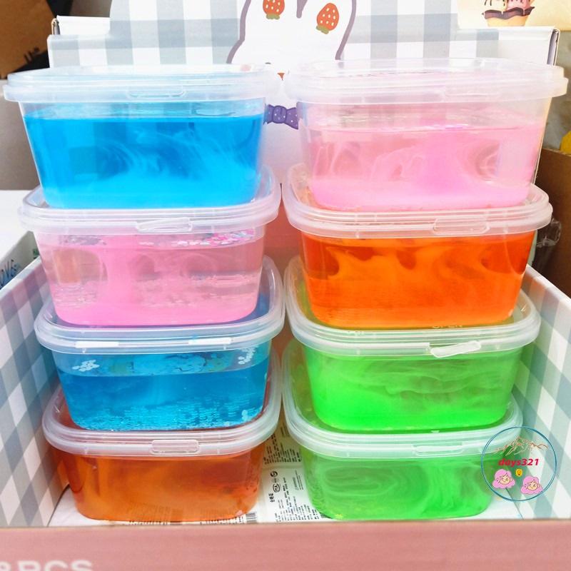 Slime mèo hoa tuyết 9 màu cực đẹp Đồ chơi hũ slam chất nhờn ma quái squishy 280ML