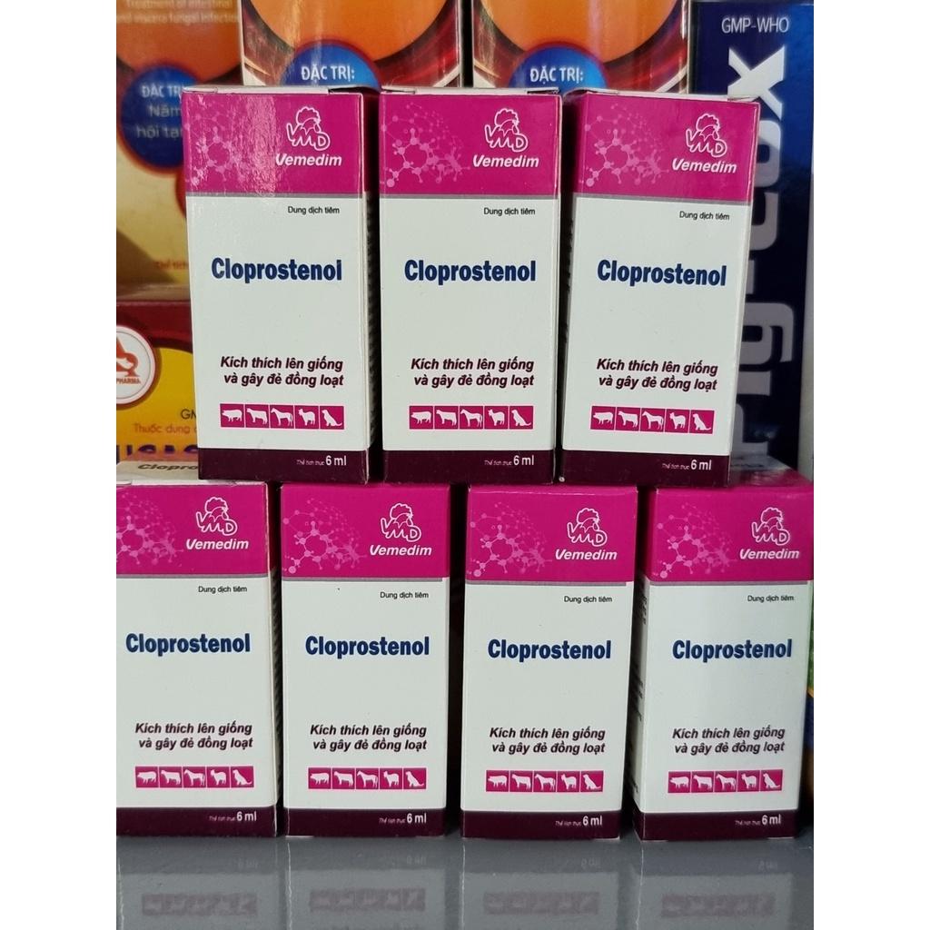Cloprostenol Kích thích lên giống và gây đẻ đồng loạt.