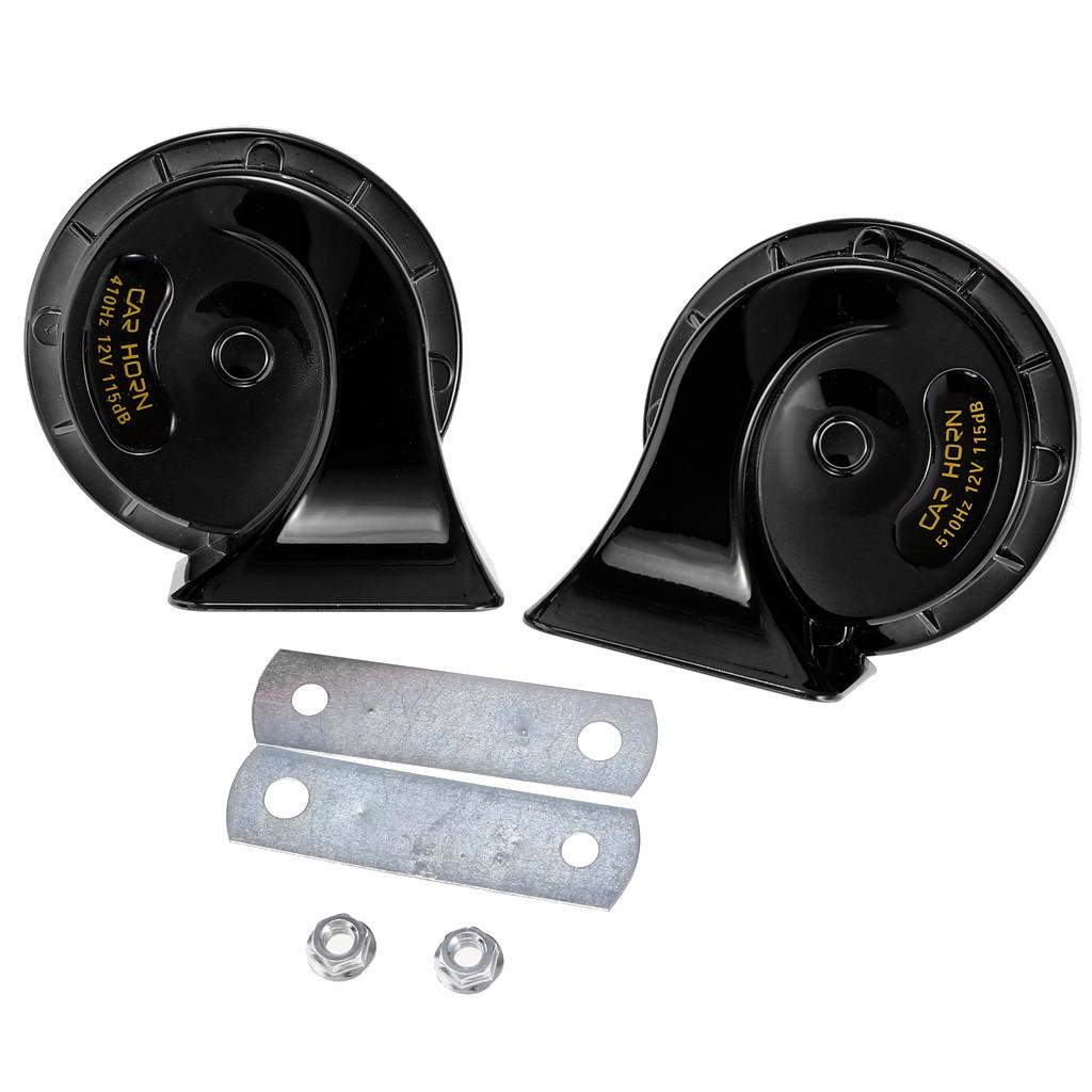 2 Pieces Basin Type Speaker Auto Car Universal Used 4A Dual-tone Snail Horn