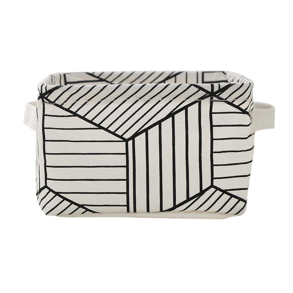 PE Lined Storage Basket Clothes Organizer Bag Bathroom Laundry Hamper 1#