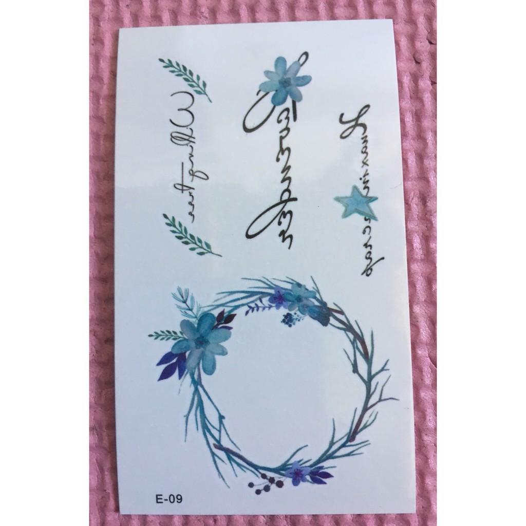 Combo 10 tấm xăm dán tatoo