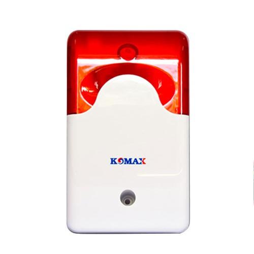 Còi hú kèm đèn chớp 220V Komax KM-A09 - Hàng chính hãng