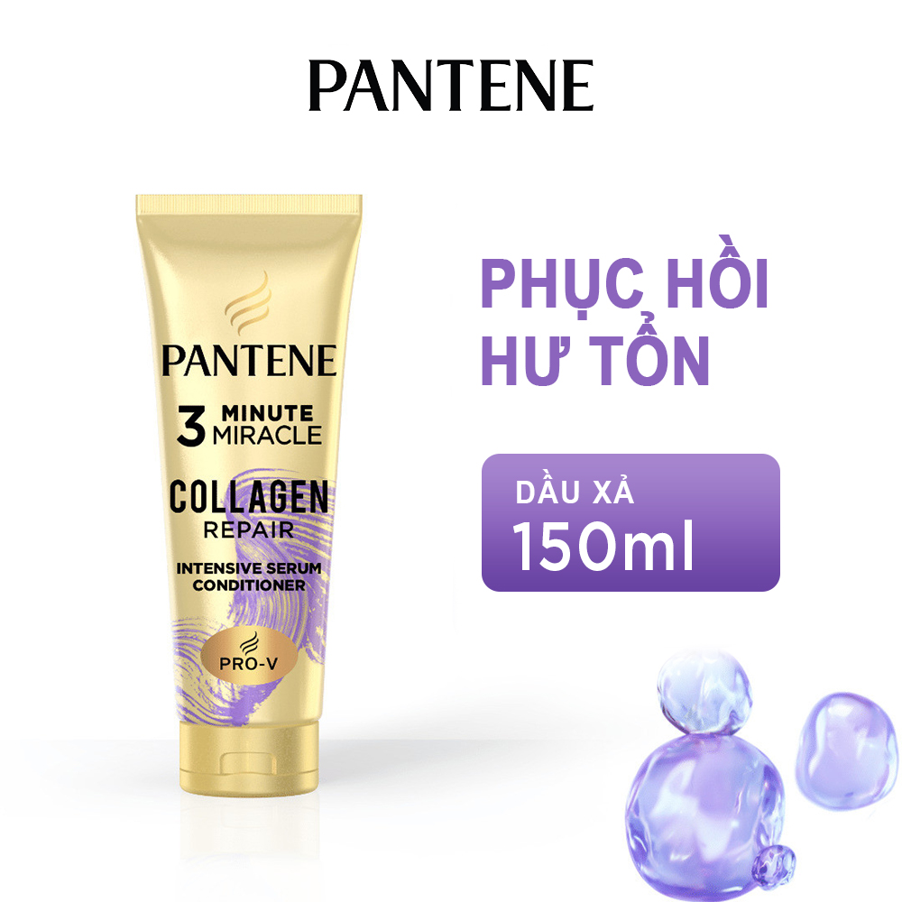 Kem Xả PANTENE Cao Cấp 3 Phút Diệu Kì Chăm Sóc Hư Tổn 150ml