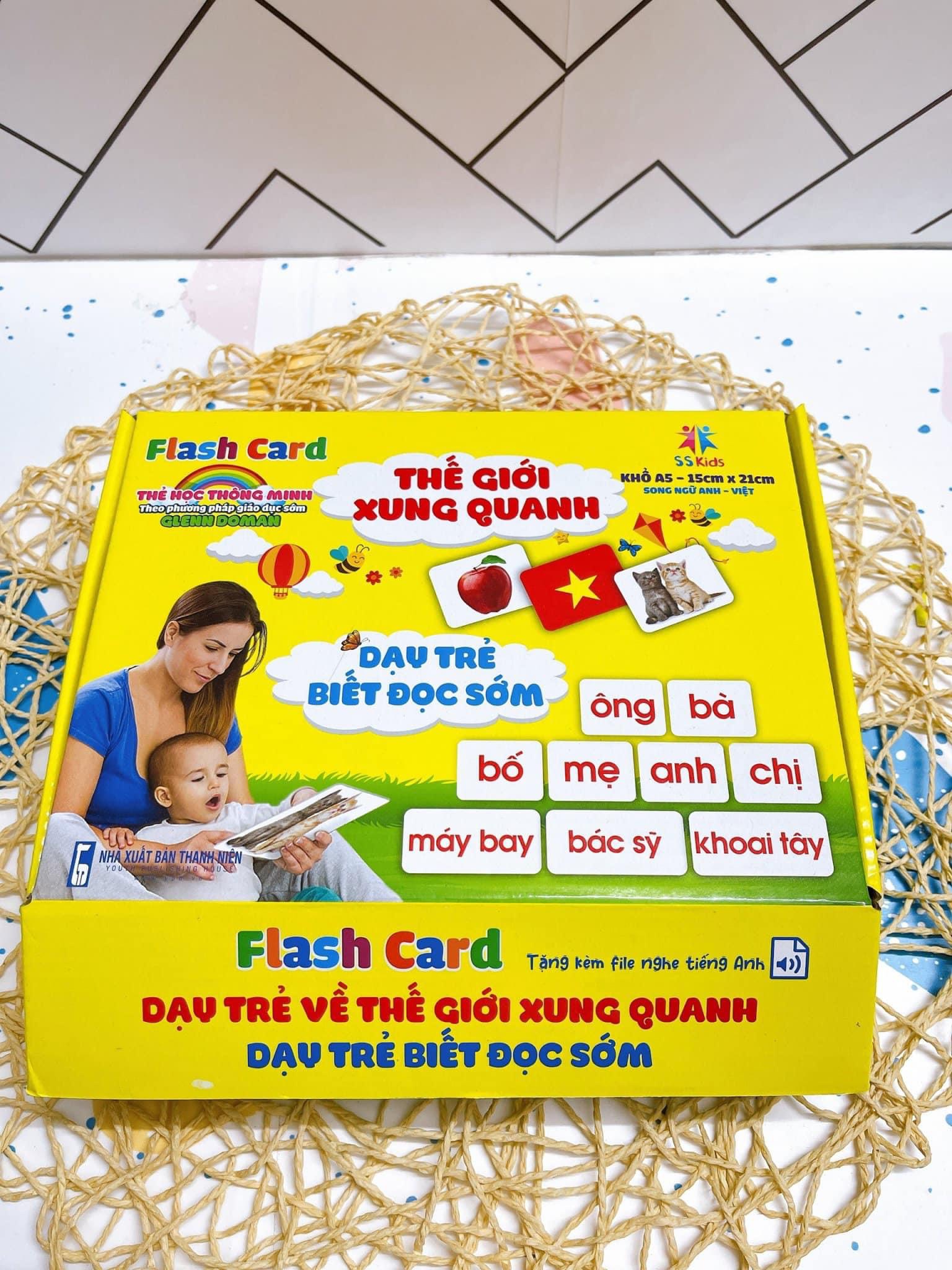 Hình ảnh Thẻ Học Thông Minh Cho Bé, Bộ 100 Thẻ Flashcard Về Thế Giới Xung Quanh Với 14 Chủ Đề