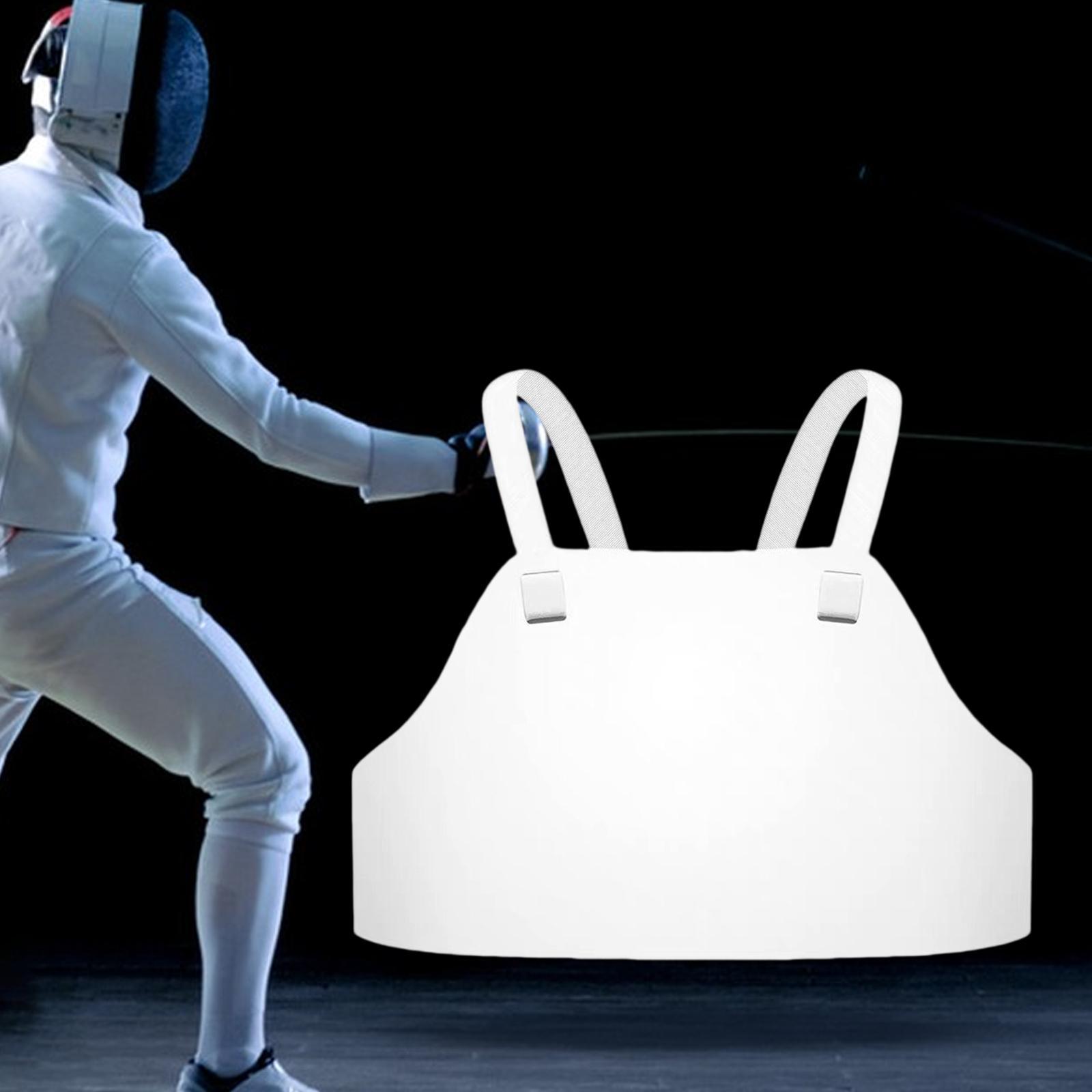 Breast Protector Karate Adjustable Strap Fencing Sports Guard for Heavy Punching