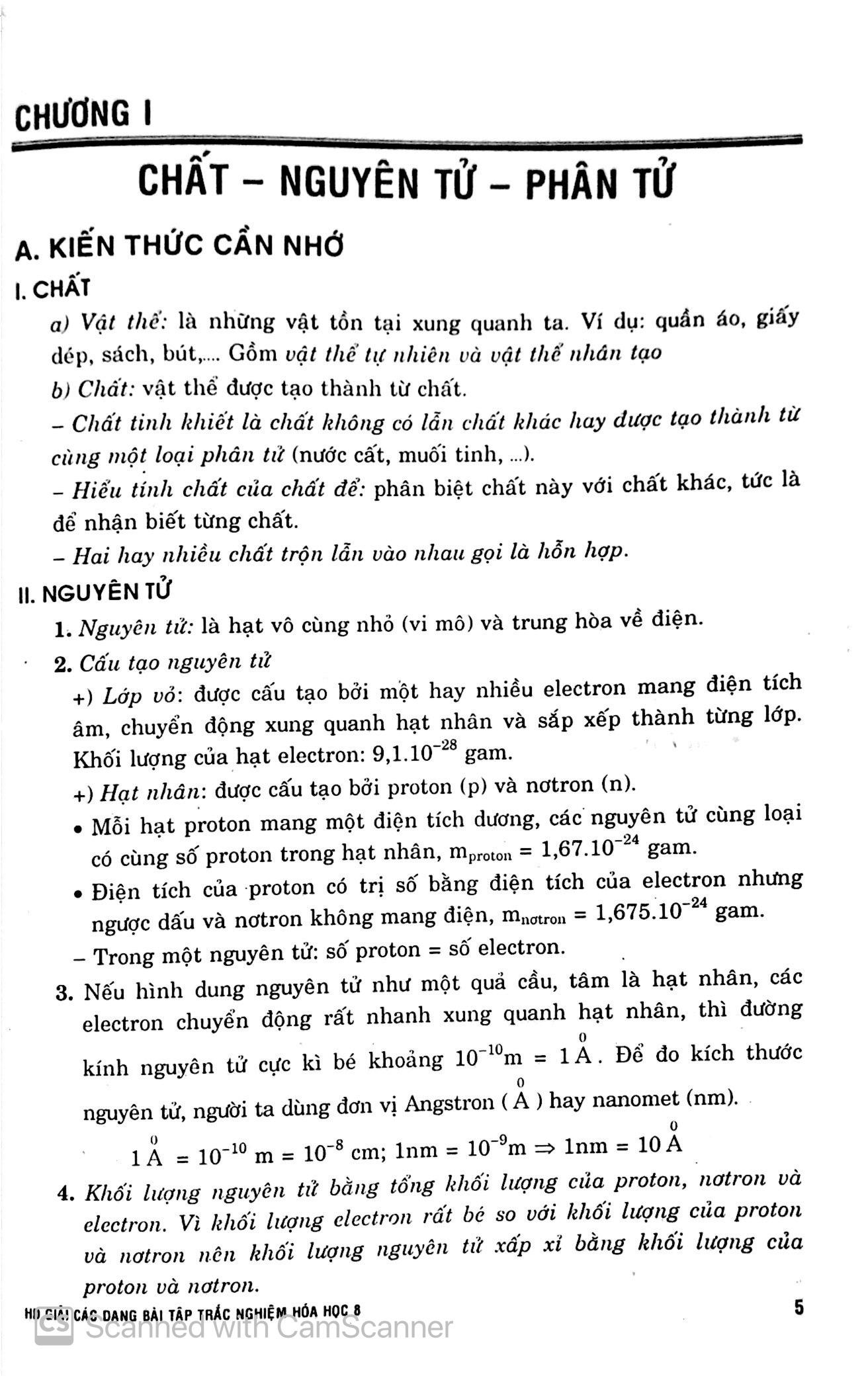 Hướng Dẫn Các Dạng Bài Tập Trắc Nghiệm Hoá Lớp 8 (Tái Bản)