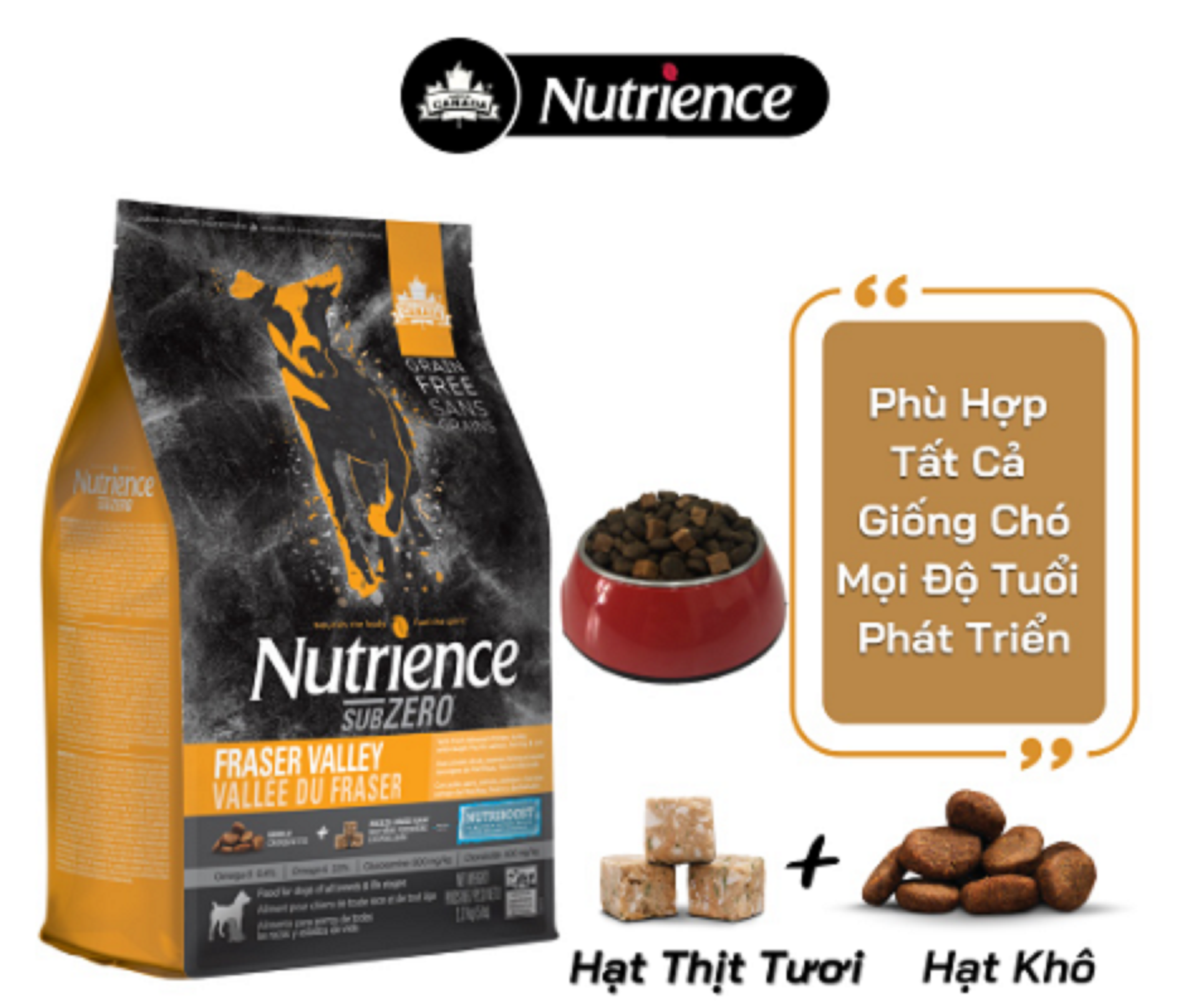 Hạt cho Chó Nutrience Suzero - Gà Tây, Cá Hồi , Cá Trích, Cá Tuyết & Rau Củ Quả Tự Nhiên - 0.5kg