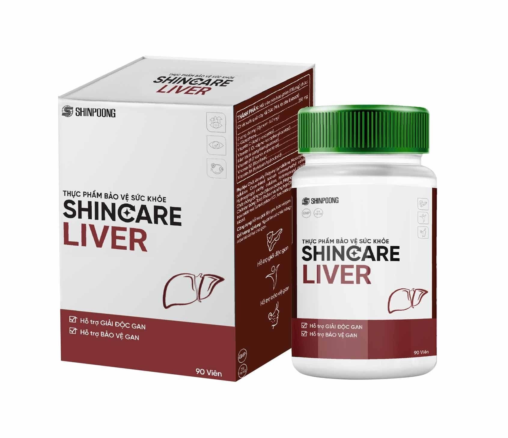 Viên Uống SHINCARE LIVER - Hỗ trợ giảm độc gan, bảo vệ gan - Hộp 90 viên