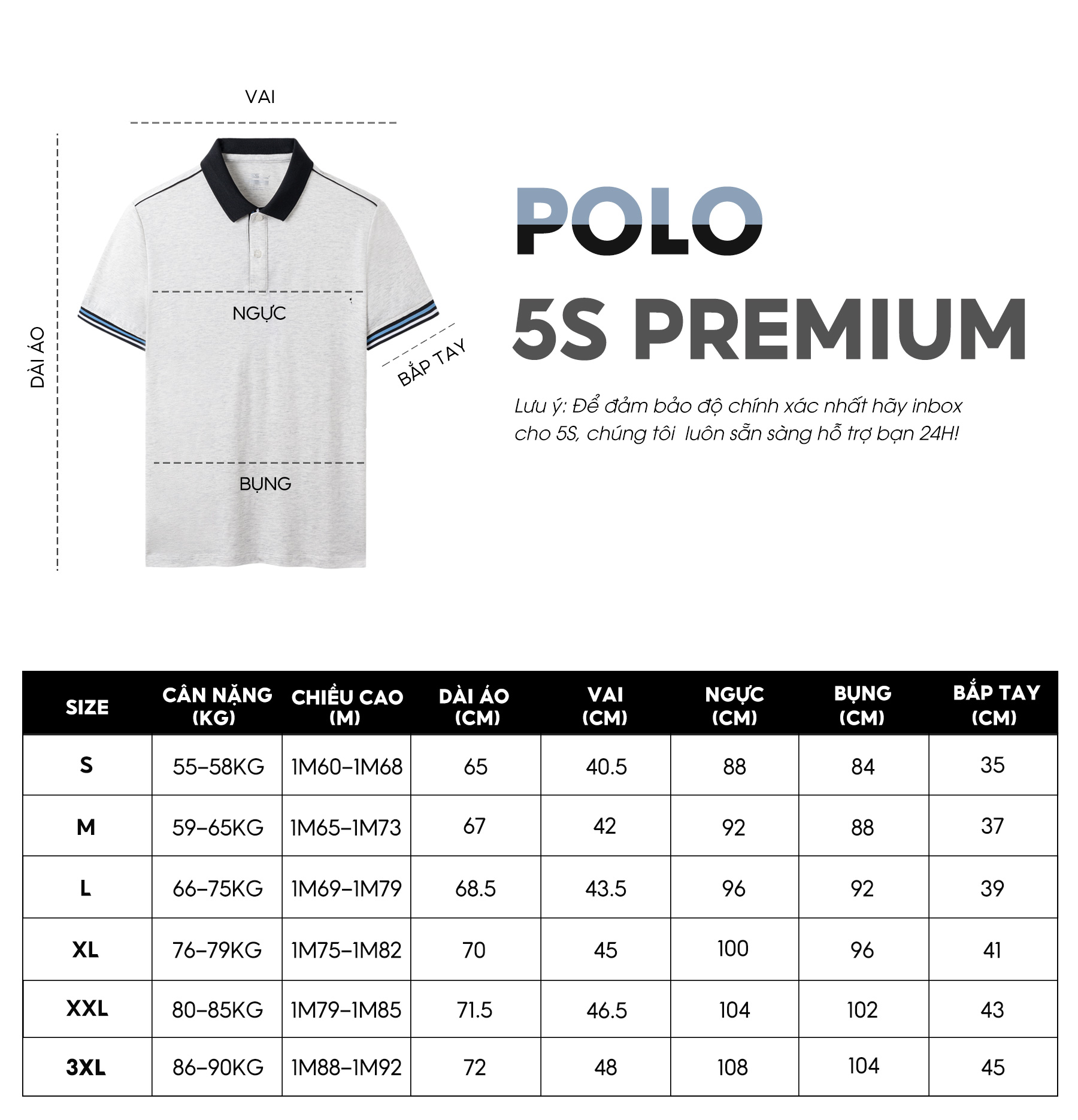 Áo Polo Nam 5S, Chất Liệu Viscose, Hiệu Ứng Melang Sang Trọng, Lịch Lãm, Thiết Kế  Phối Viền Tay Áo Nổi Bật (APC23029)