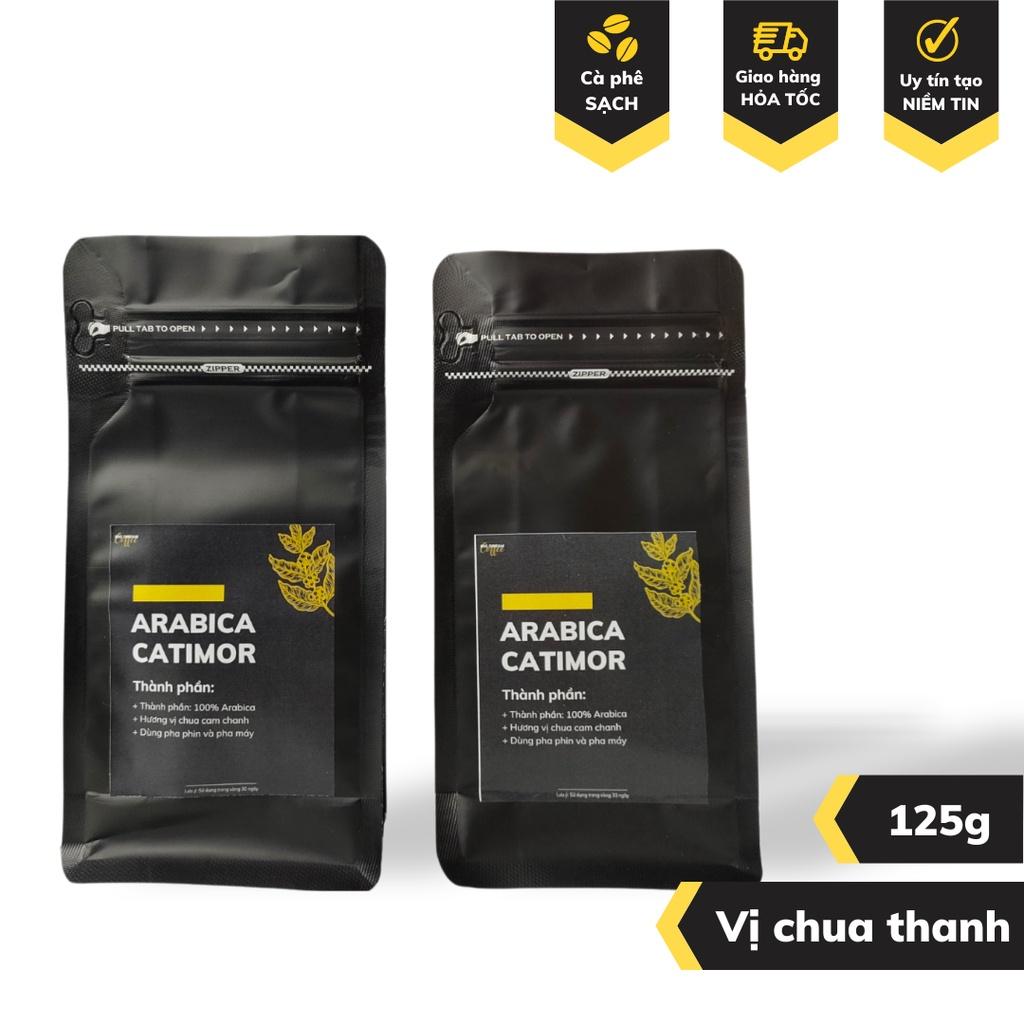 Cafe việt ARABICA CATIMOR 125g cà phê nguyên chất hương vị chua thanh đắng nhẹ tinh tế pha Espresso - Big Dream Coffee