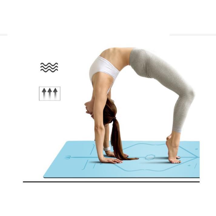 Thảm yoga định tuyến cao su PU dày 5mm