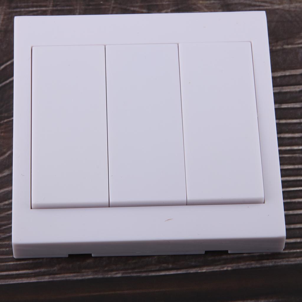 Lovoski 433Mhz Wireless Remote Control Light Switch Wall Panel 3 Way
