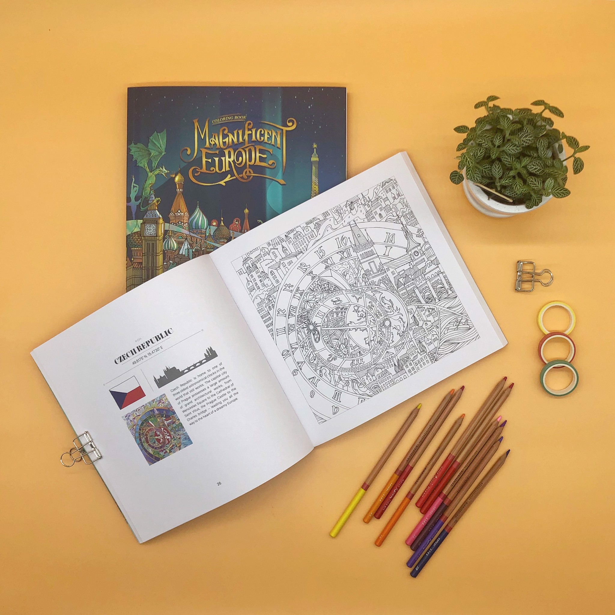 Magnificent Europe Coloring Book