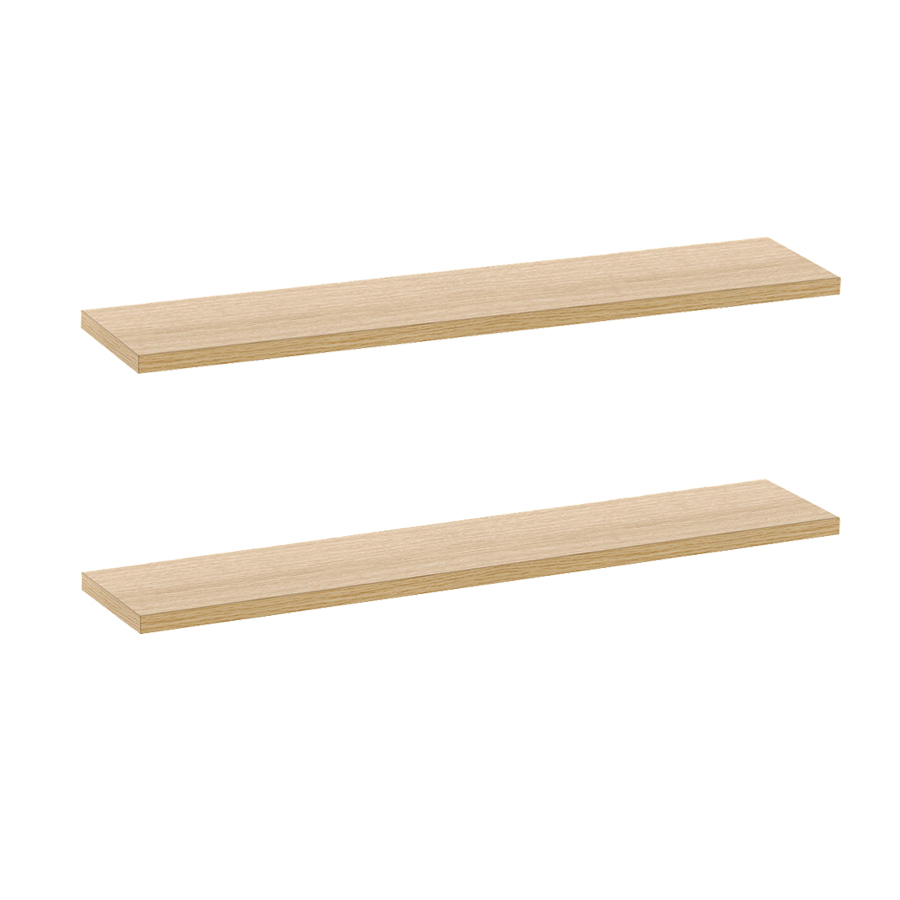 Bộ 2 Kệ gỗ treo tường SML80 - Kệ treo tường bằng gỗ trang trí tiết kiệm không gian cho Căn hộ