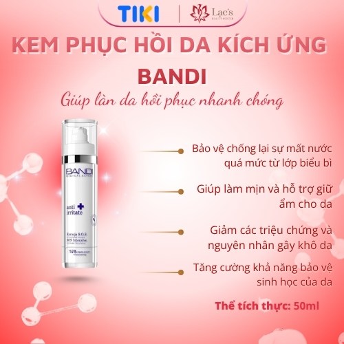 Kem phục hồi da kích ứng - BANDI ANTI IRRITATE SOS Intensive soothing treatment 50ml