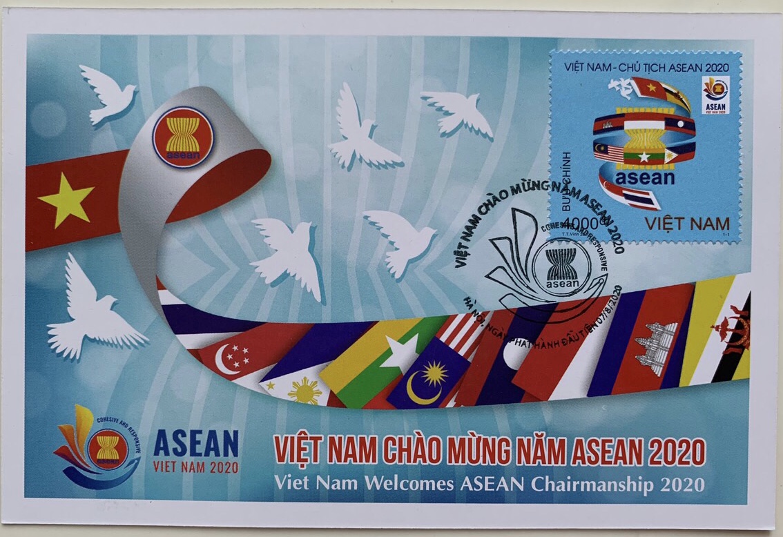 MC card Việt Nam Chào mừng Asean 2020.