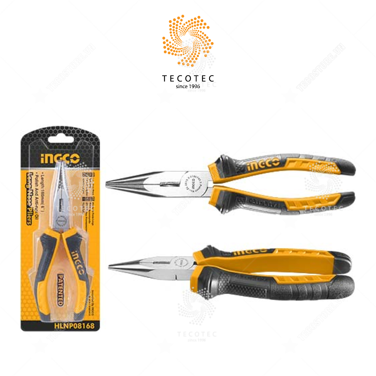 Kìm cắt mỏ dài INGCO HLNP08168