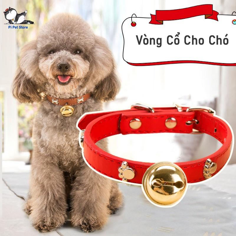 Vòng Cổ Cho Chó Được Làm Bằng Da, Có Chuông