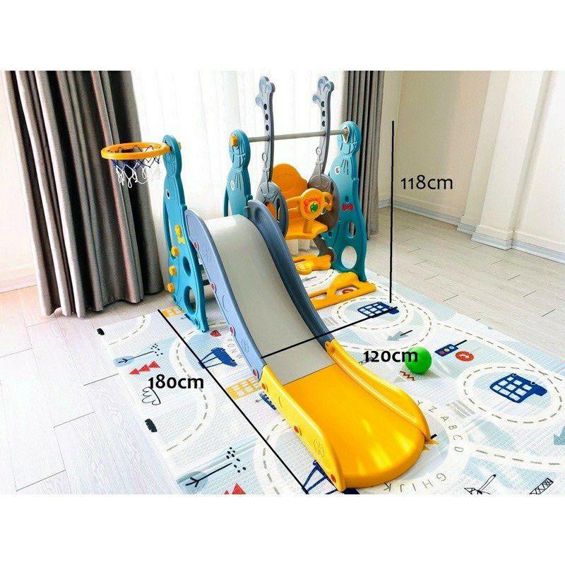 Cầu trượt cho bé / cầu trượt xích đu đồ dùng đồ chơi vận động cho trẻ an toàn cho mọi lứa tuổi