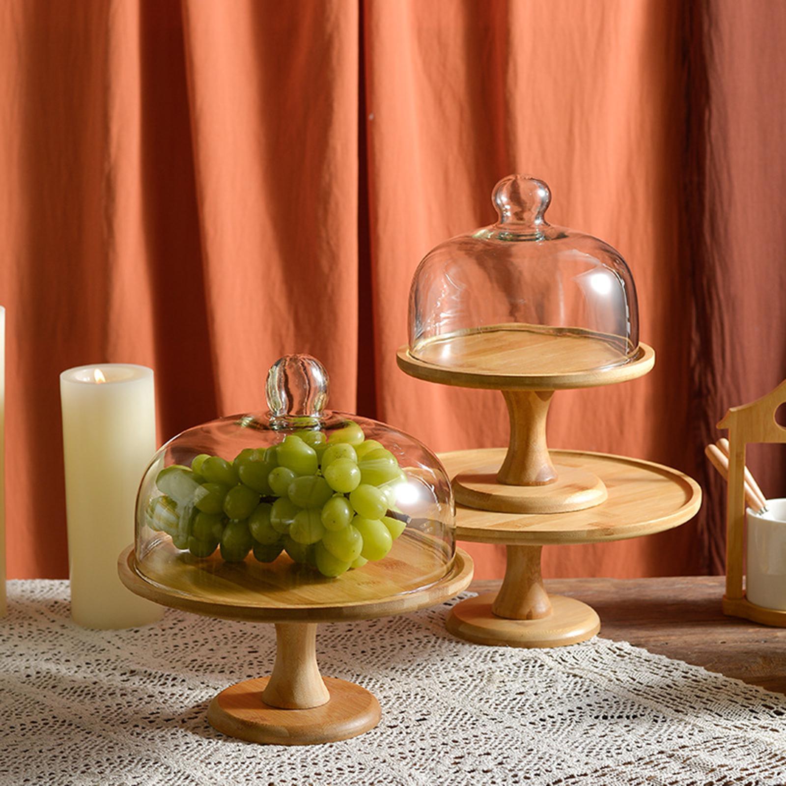 Cake Stand Round Party Wooden Tray Serving Tray for Wedding Party