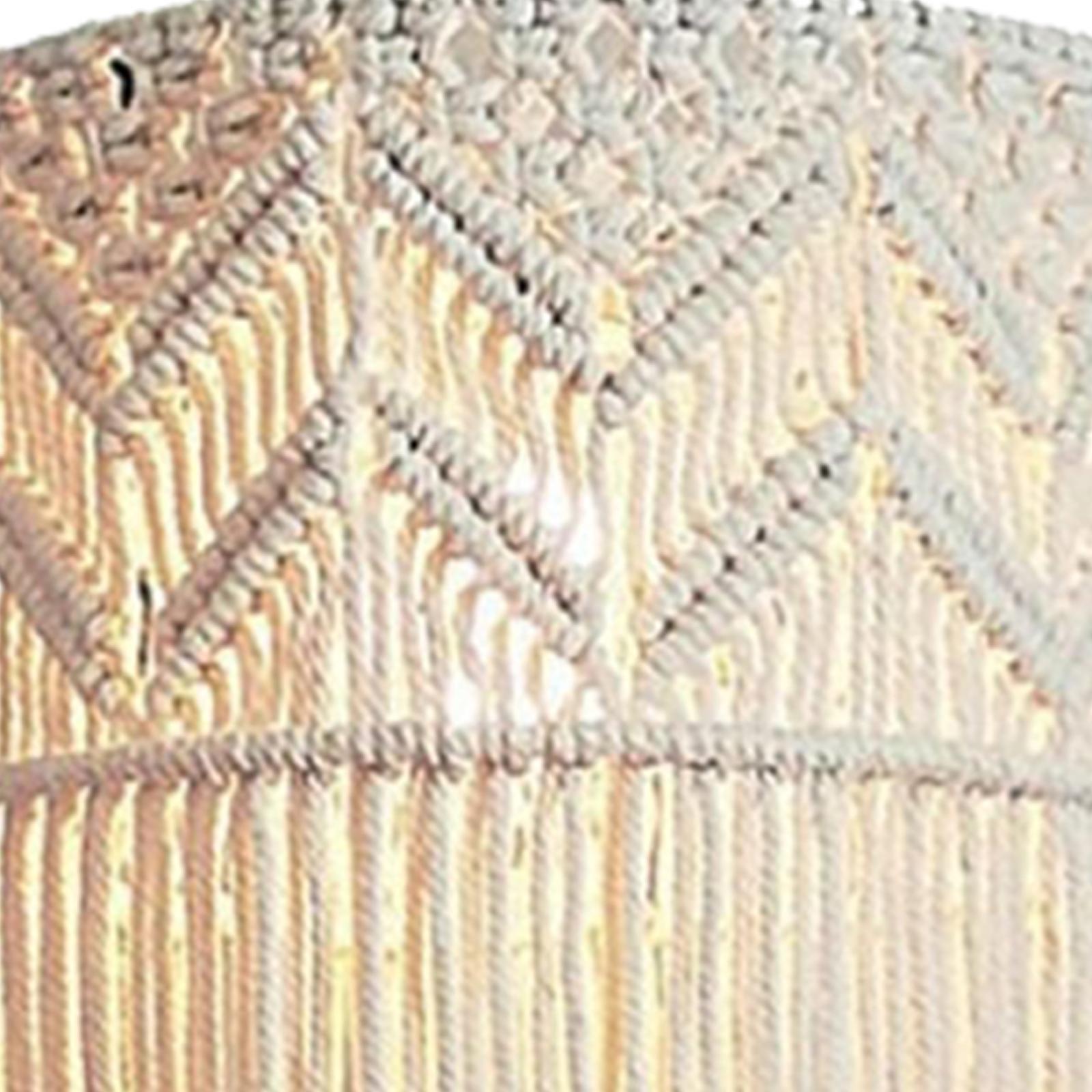 Handwoven Macrame Pendant Lamp Chic Bedroom Lamp