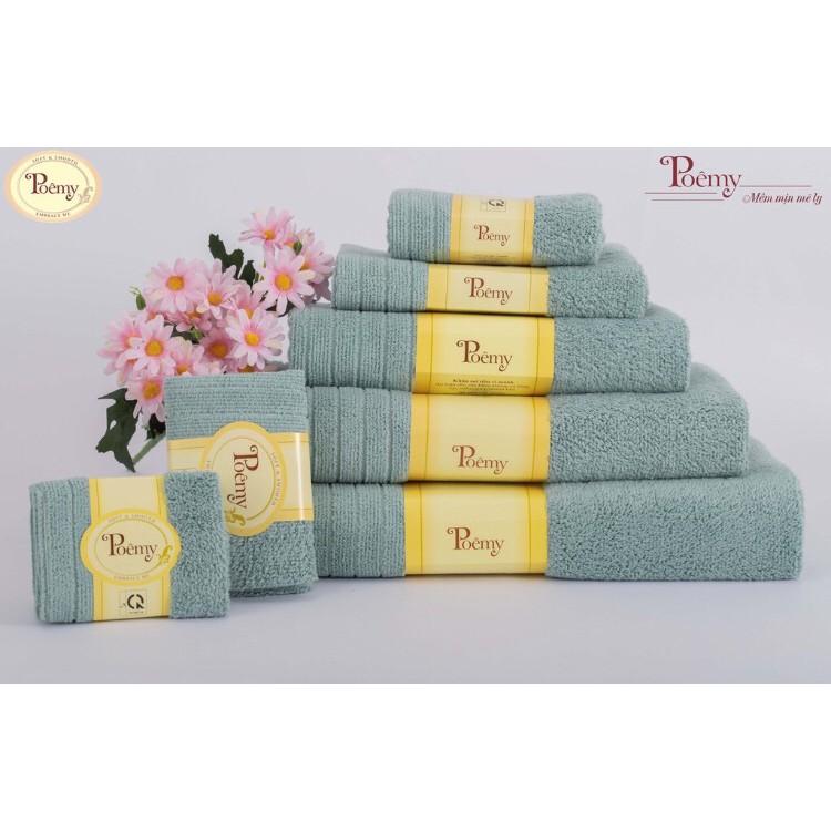 Combo khăn cho khách gồm 3 khăn tắm trung 60x120 cm