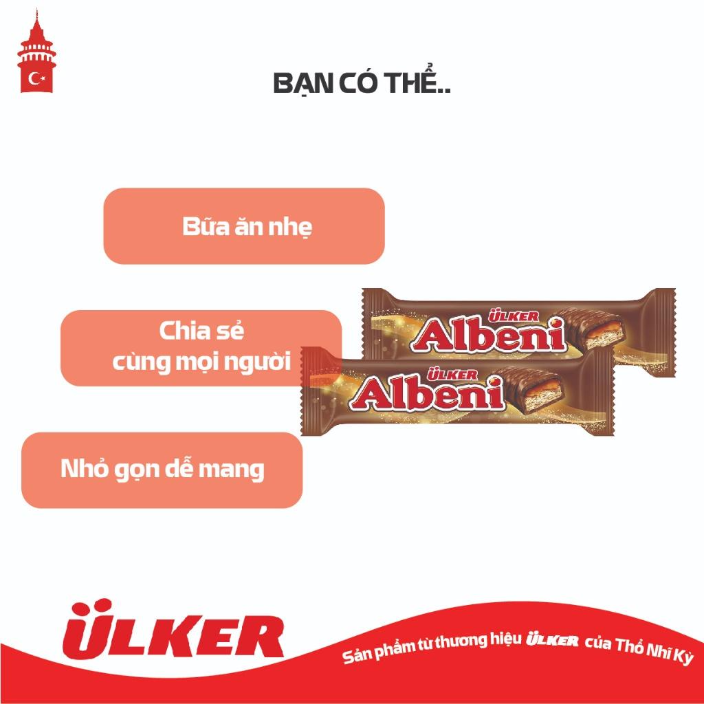 Bánh quy bọc sô cô la ULKER ALBENI nhân Caramel loại 40g