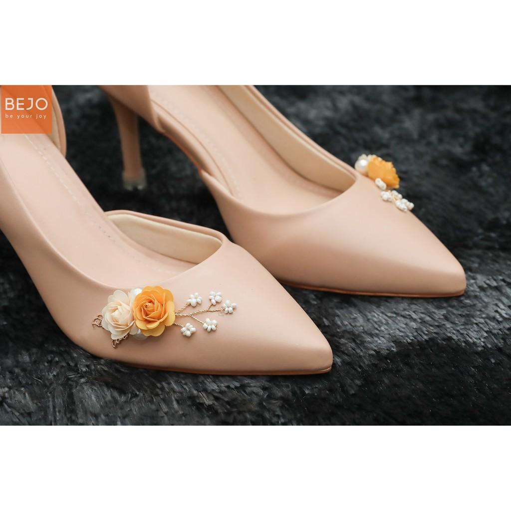 GIÀY CƯỚI - GIÀY CÔ DÂU BEJO H51.RGOLD THUYEN HOA VANG - WEDDING SHOES