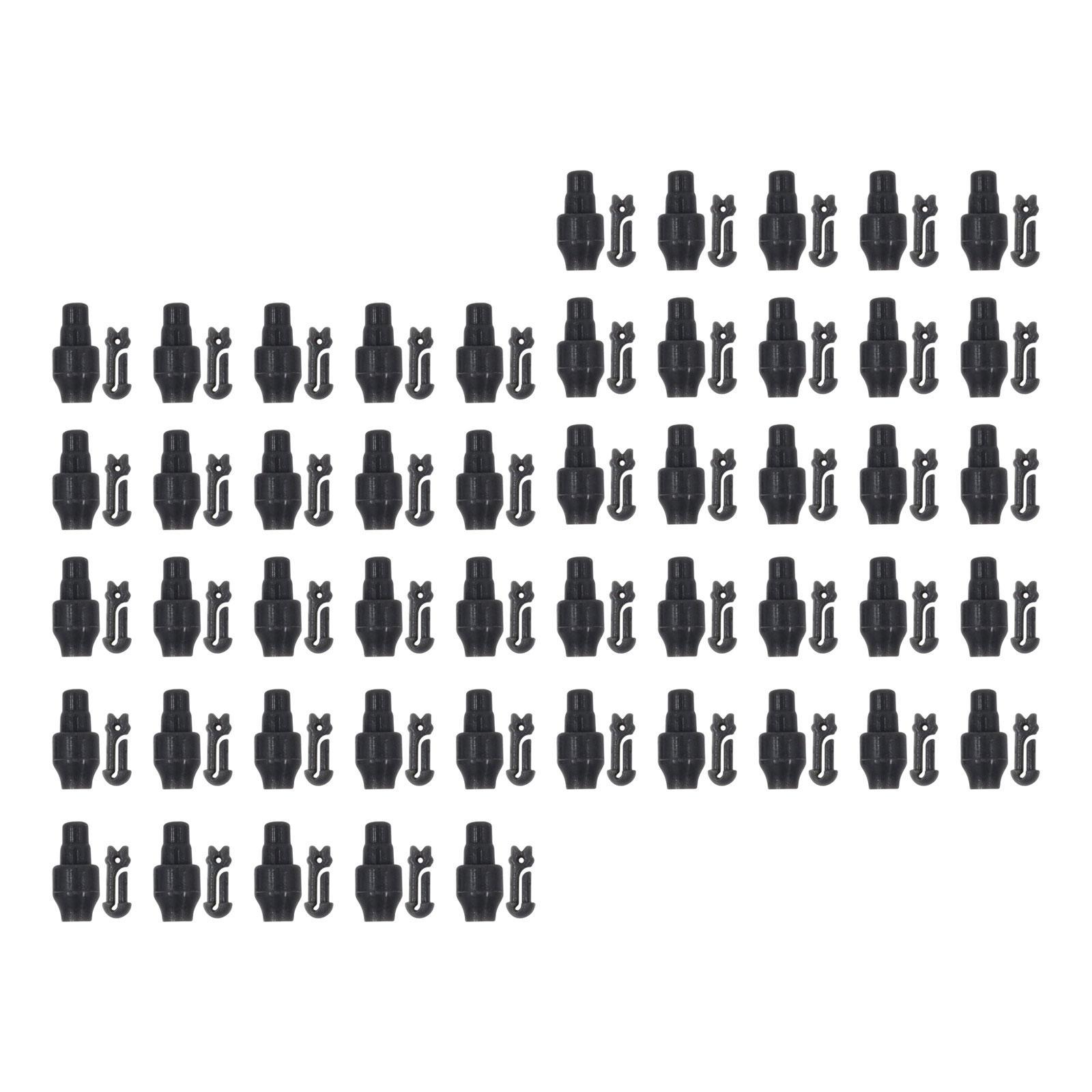 50 Pieces Method Feeder Bead Stop Beads Carp Fishing Method Feeder Connector Accessories Quick Change Beads for Lake Fishing