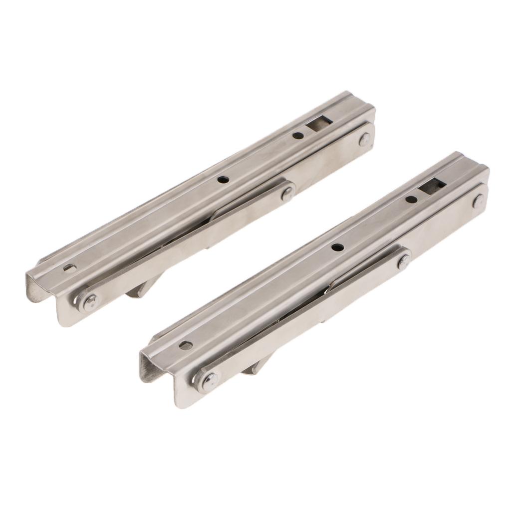 2Pcs Stainless Steel Foldable Shelf Bracket Rack Wall Hanging Holder