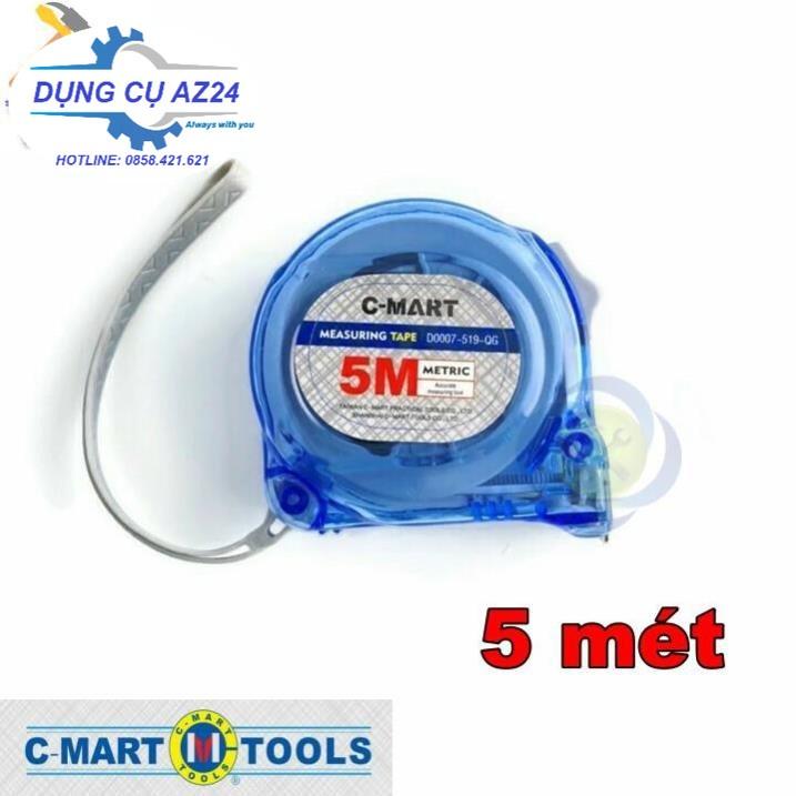 Thước cuộn 5M C-Mart D0007-519-QG