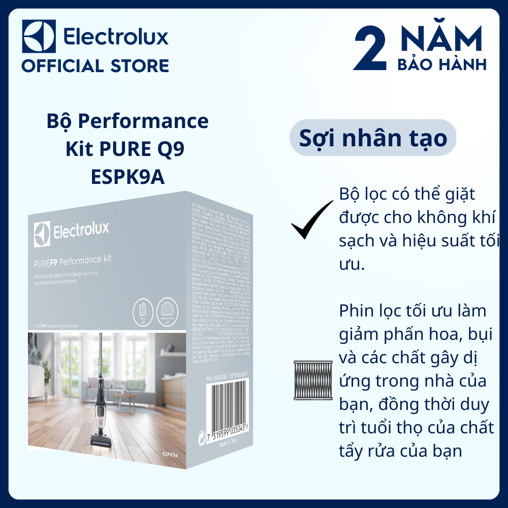 Bộ Performance Kit PURE Q9 Electrolux ESPK9A, Duy trì hiệu suất cho thiết bị, cho năng suất hoạt động tốt nhất [Hàng chính hãng]