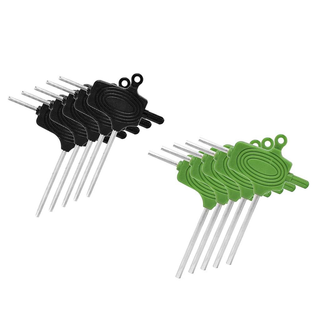 5pcs T-Handle Grip Hex Hexagon Allen Key Screwdriver Driver Wrench Tool Set