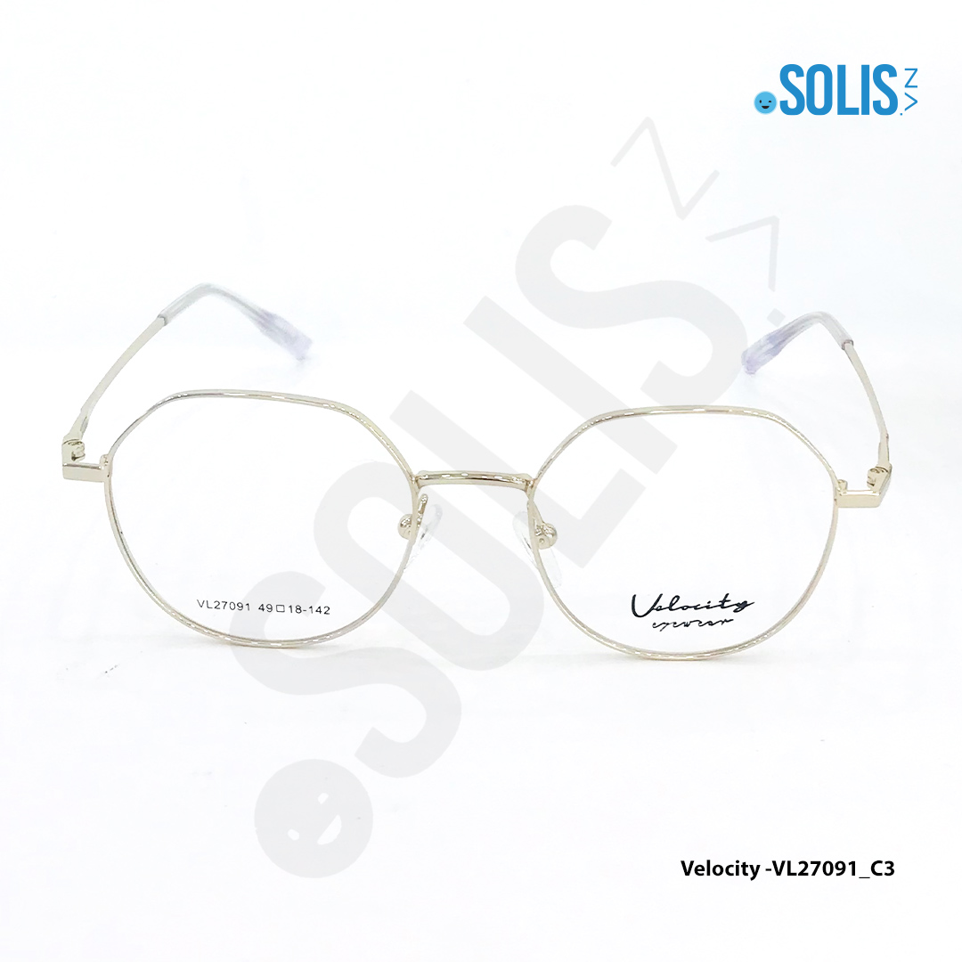 Gọng kính KL hiệu Velocity VL27091 - KÍNH KIM LOẠI HIỆU VELOCITY VL27091 KÍCH THƯỚC 49-18-142