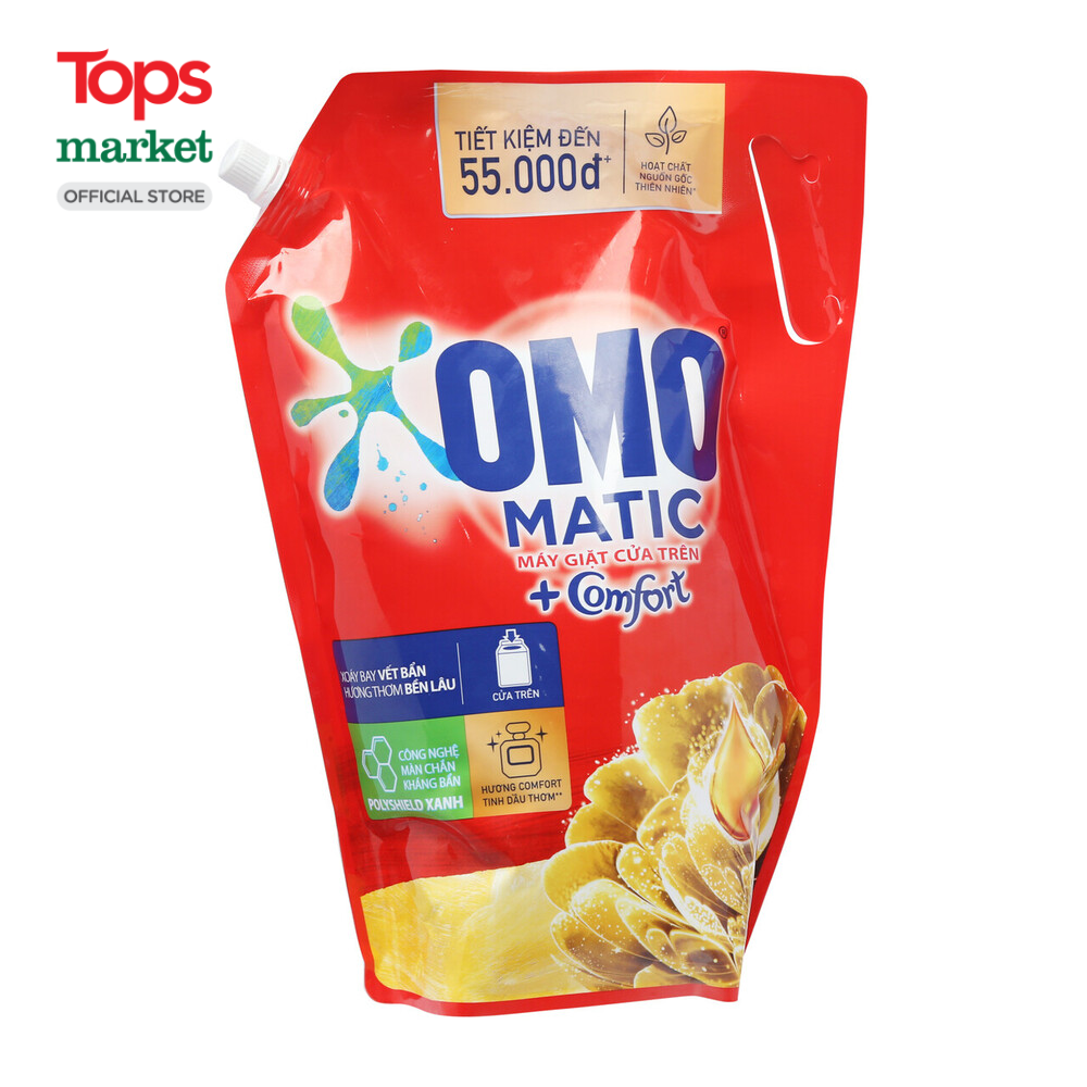 Nước Giặt OMO Matic Comfort Tinh Dầu Thơm Túi 2.9Kg