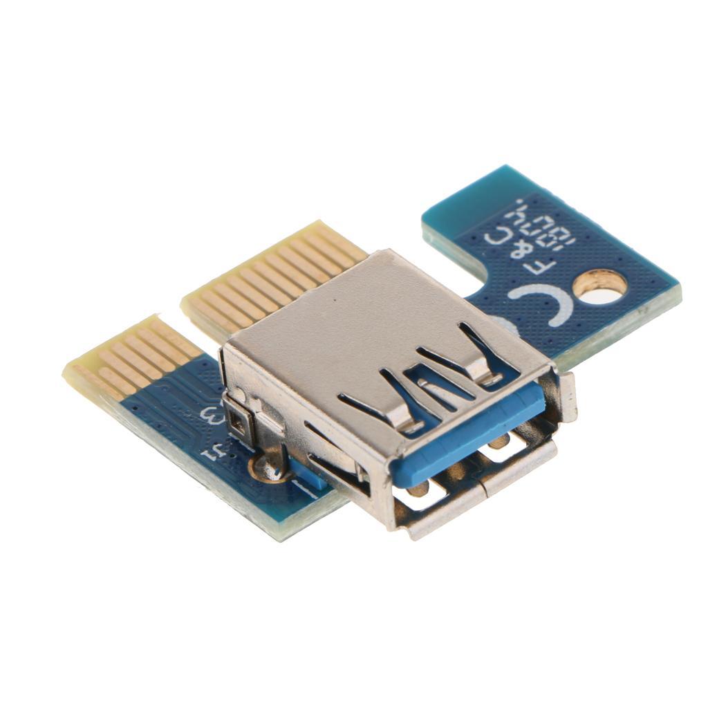 VER006C 1x To 16x GPU Extender Riser Card 6 PIN  Adapter Cable USB 3.0