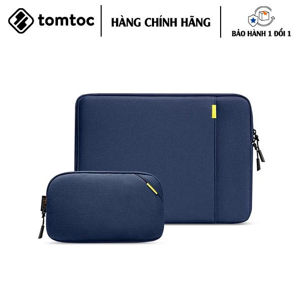 TÚI CHỐNG SỐC TOMTOC 360* PROTECTIVE KÈM TÚI PHỤ KIỆN CHO MACBOOK AIR/PRO 13” khả năng bảo vệ va đập - HÀNG CHÍNH HÃNG
