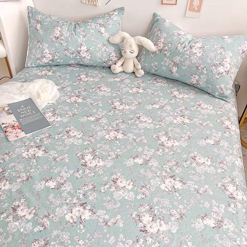 Bộ Chăn Ga Cotton Living 100%cotton Hàng Nhập Khẩu Cao Cấp 3 Món Thoáng Mát Nhiều Mẫu