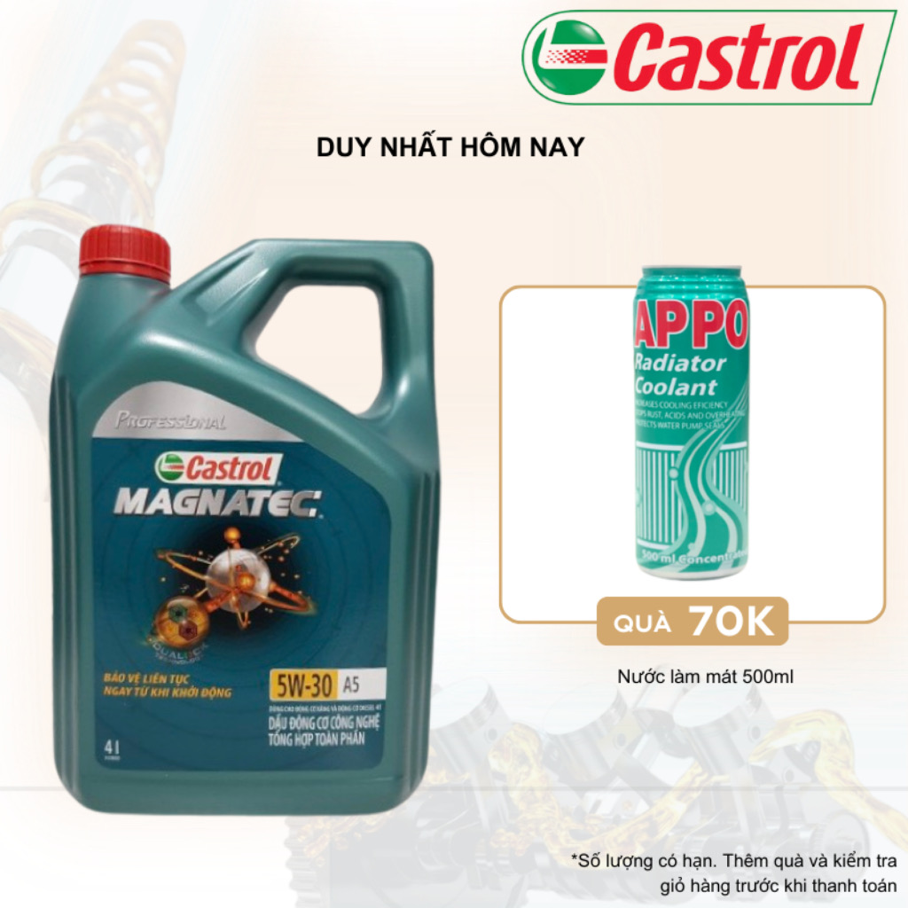 Nhớt ô tô Castrol Magnatec Professional A5 5W30 can 4Lit