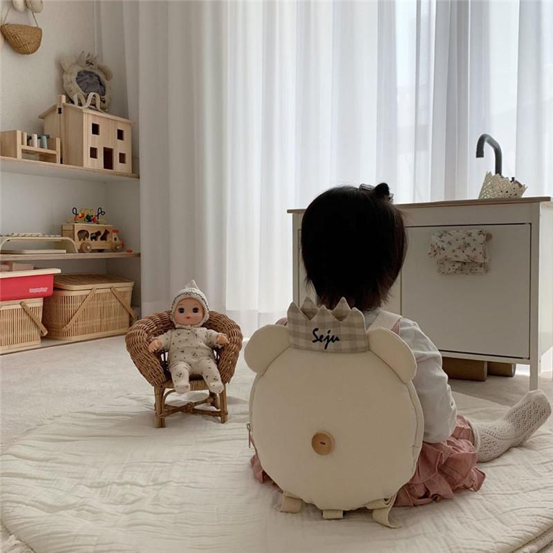 Nhật Bản Và Hàn Quốc Phong Cách Đơn Giản Thái Ba Lô Trẻ Em Bé Schoolbag Hoạt Hình Mẫu Giáo Túi Chống Mất Dây 110Cm