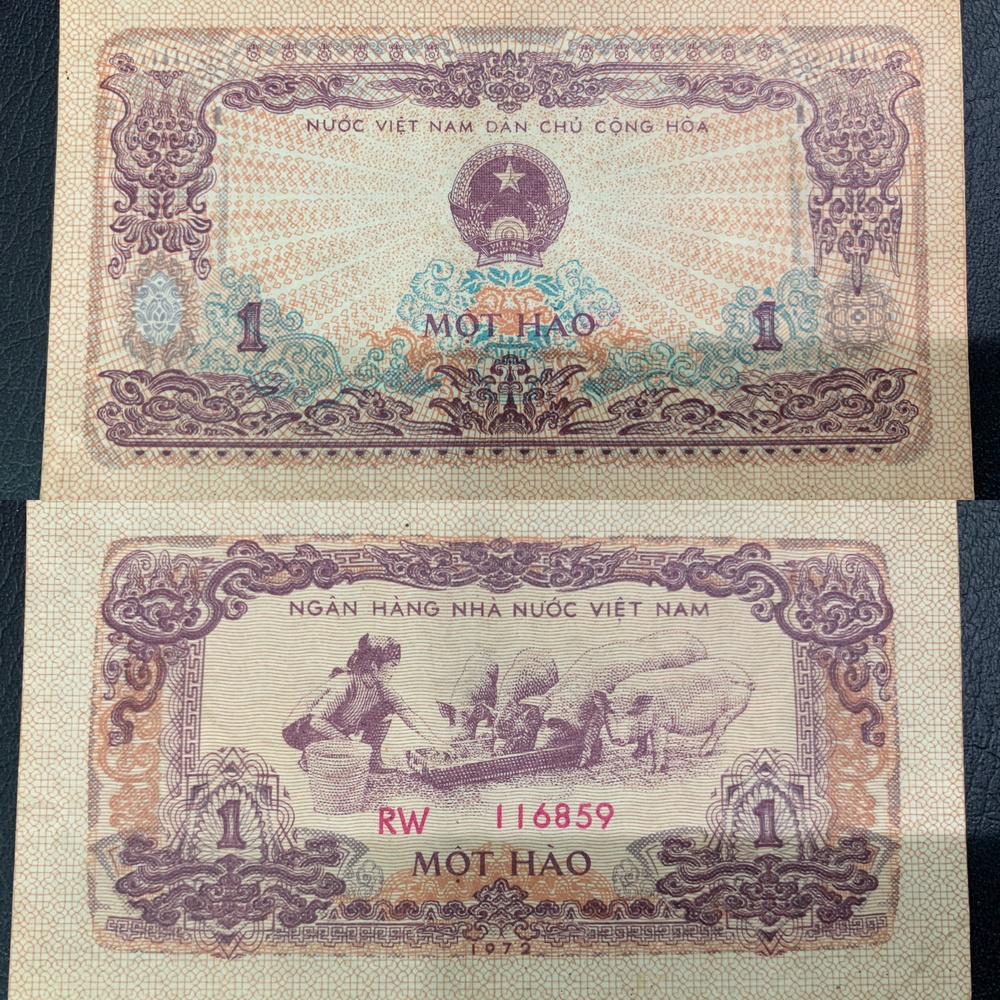 Sưu tầm tiền cổ 2 Hào cho lợn ăn thời xưa bao cấp 1975 cực hiếm