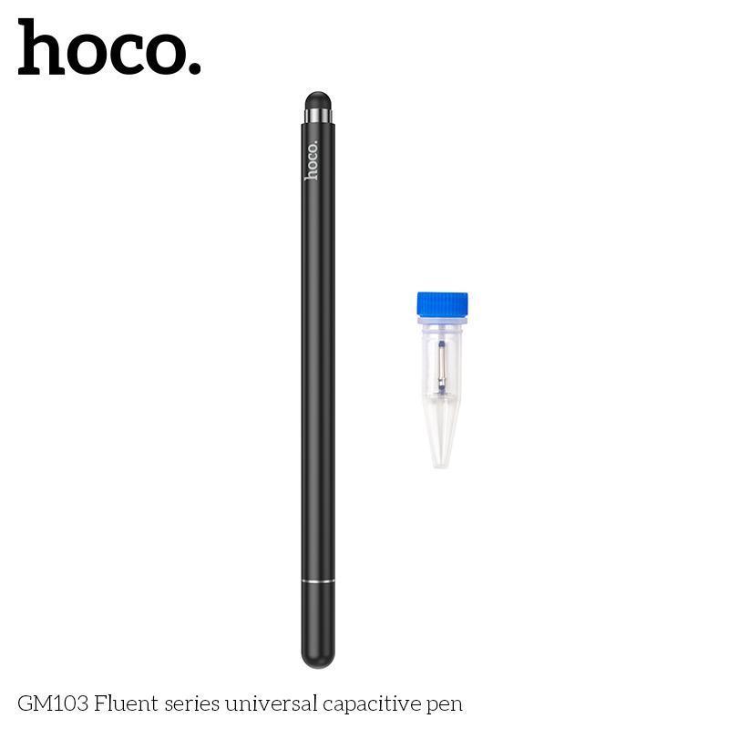 Bút cảm ứng điện dung đa năng Hoco GM103, phụ kiện viết cảm ứng nét vẽ mượt mà cho máy tính bảng, điện thoại hàng chính hãng
