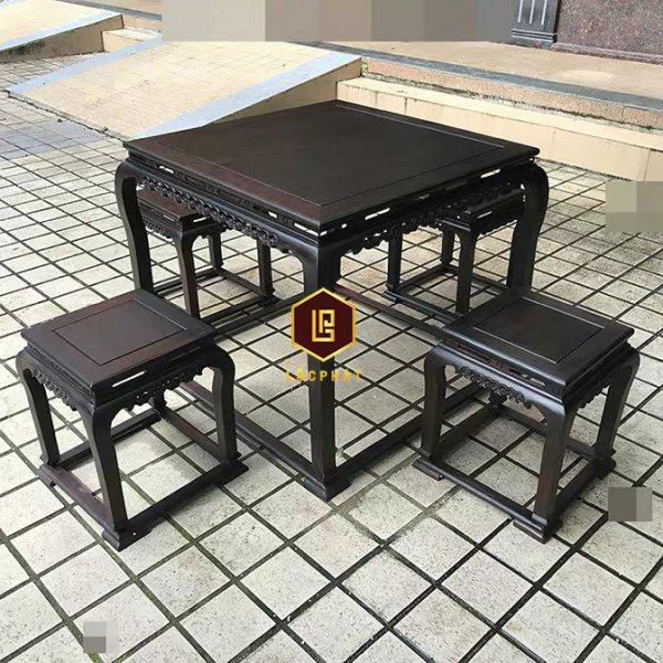 Bộ Bàn Ăn Gỗ Trắc Cao Cấp -BA034