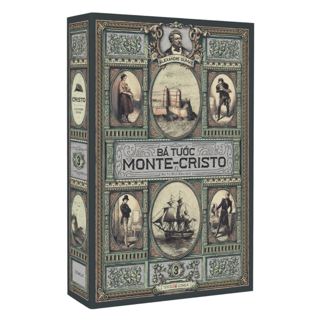 Sách - Bá tước Monte-Cristo (Bộ 3 tập, có hộp, bìa mềm)