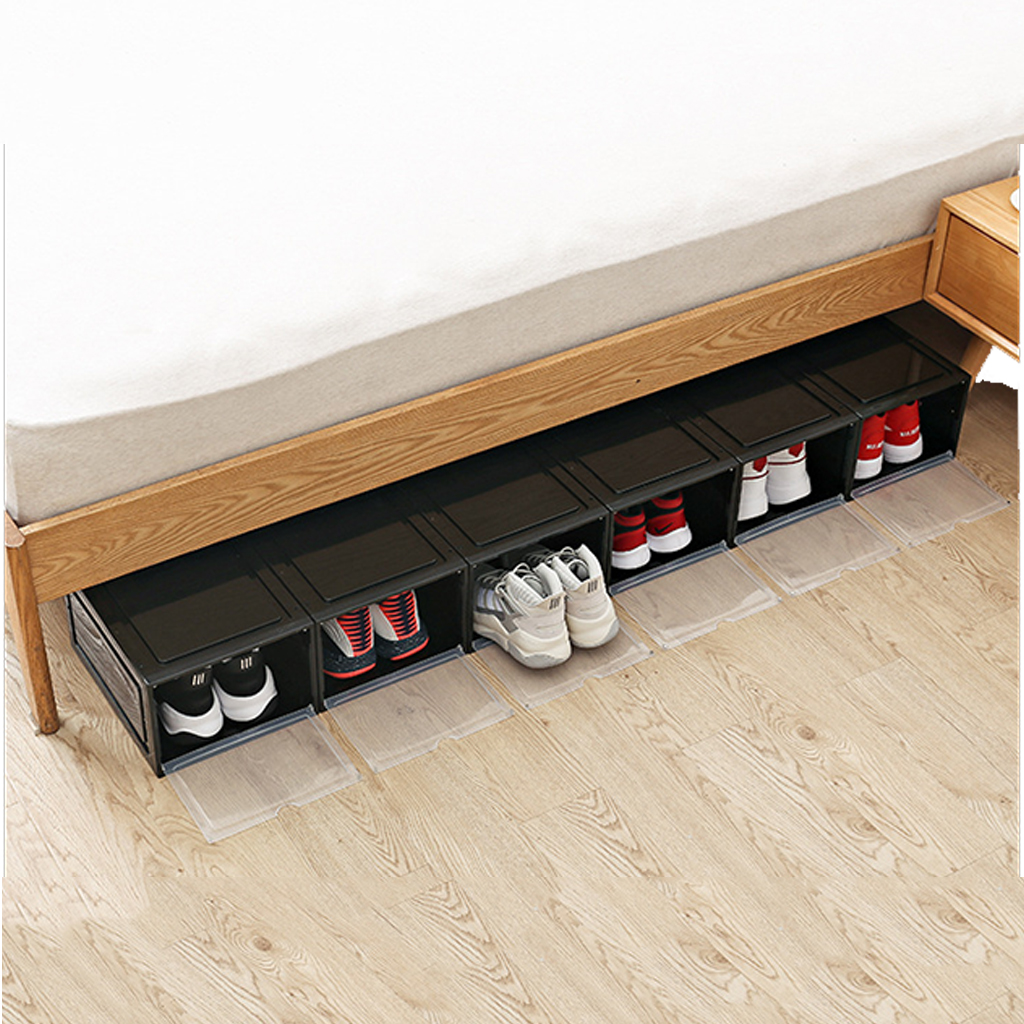 COMBO 2 Hộp Nhựa Cứng Thông Minh Đựng Giày Thể Thao Sneaker Nắp Trong Suốt Có Nam Châm Hít - Chịu Lực Tốt