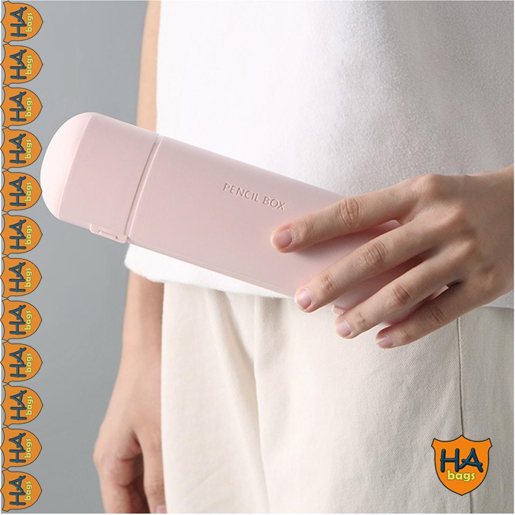 Hộp bút tròn nhiều ngăn chứa bút kích thước 22x6cm, dành cho học sinh, sinh viên, văn phòng HB1003