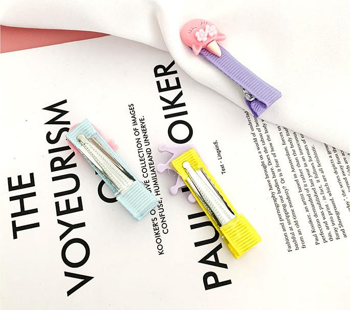 Set 10 Kẹp Tóc Bọc Vải Hình Dễ Thương Cho Mẹ Và Bé - Giao Ngẫu Nhiên